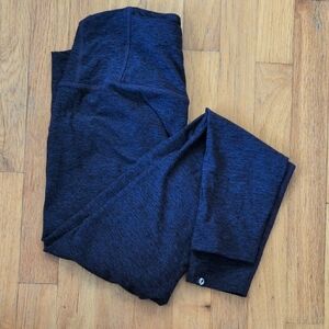 Oiselle Lux Lounge Full Tights, Leggings, Grounded Ink Blue Size 8